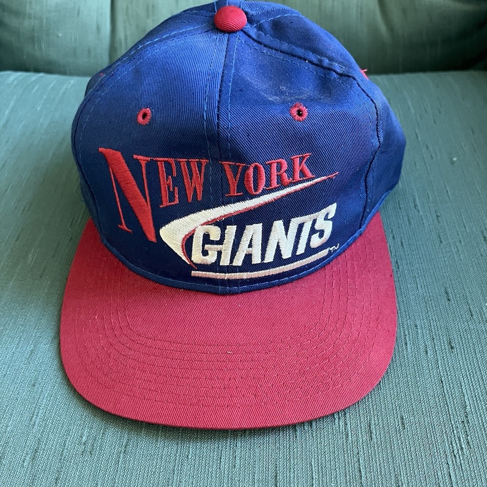 New York Giants Hat Vintage 90's NFL Snap Back‎ Hat Drew Pearson Companies